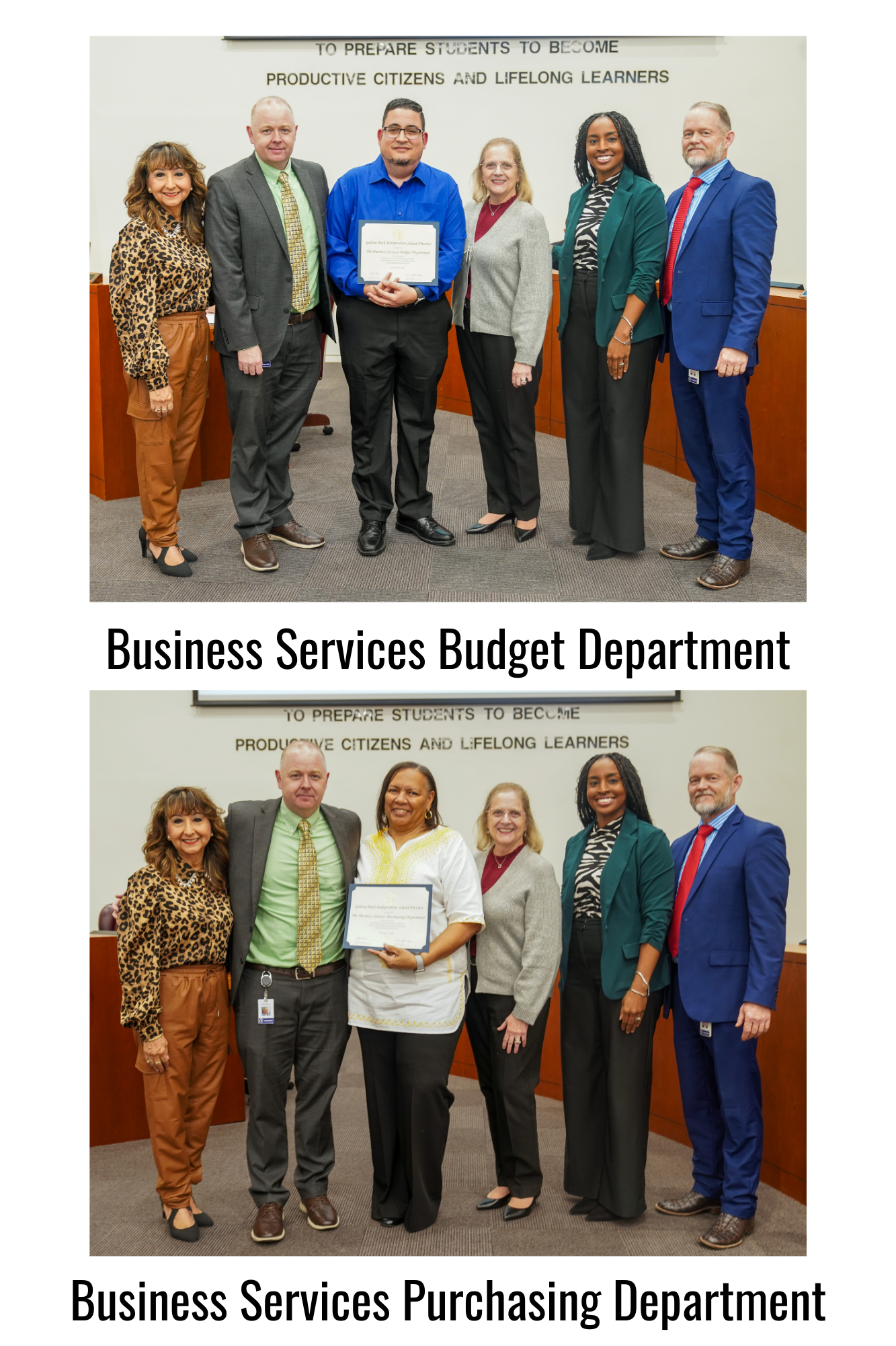 GPISD Business Services Wins Awards